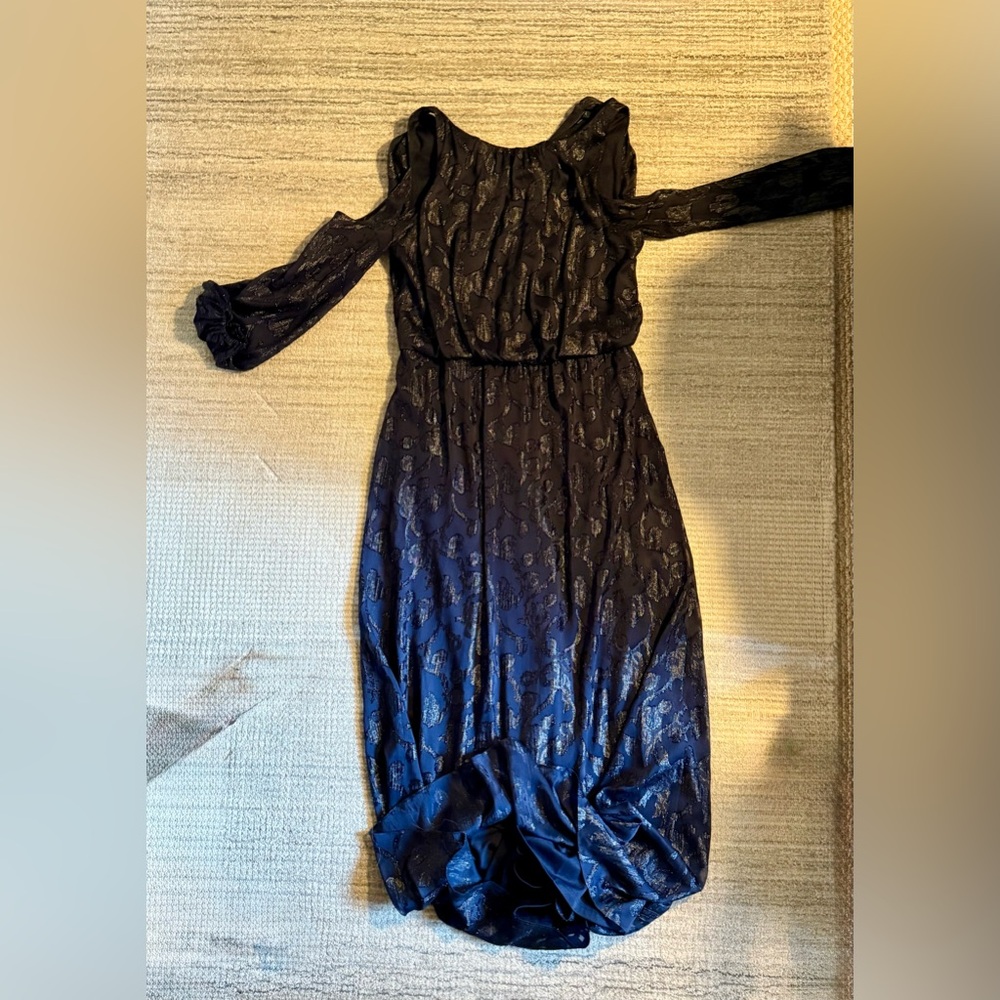 Lauren by Ralph Lauren Formal Dress - Navy Blue with Beading - Size 16